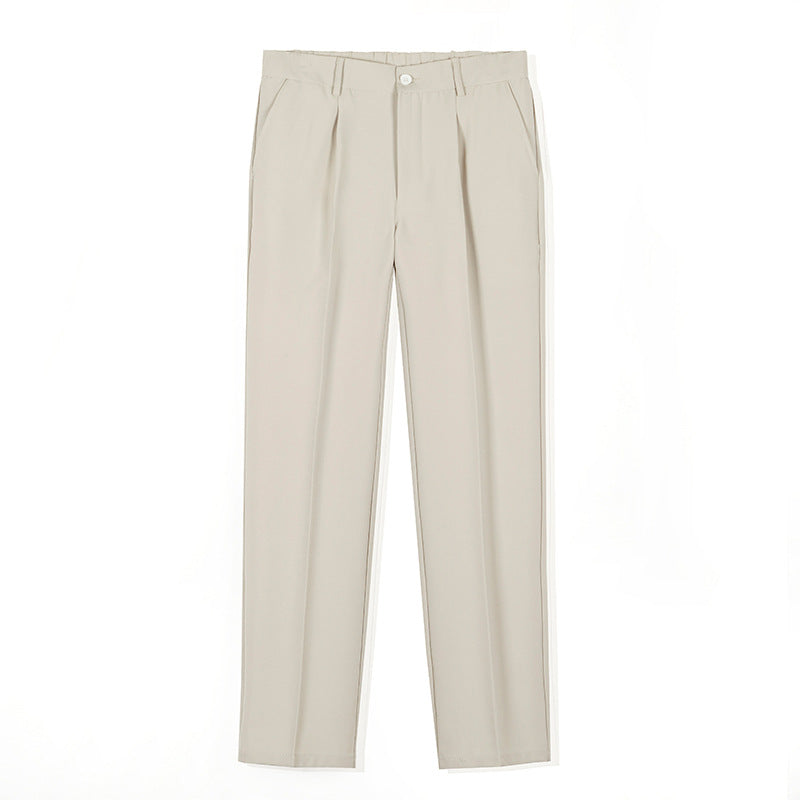 Straight-leg Men's High-end Slim-fit Versatile Casual Pants mens pants Distinguished Fine Apparel Khaki S