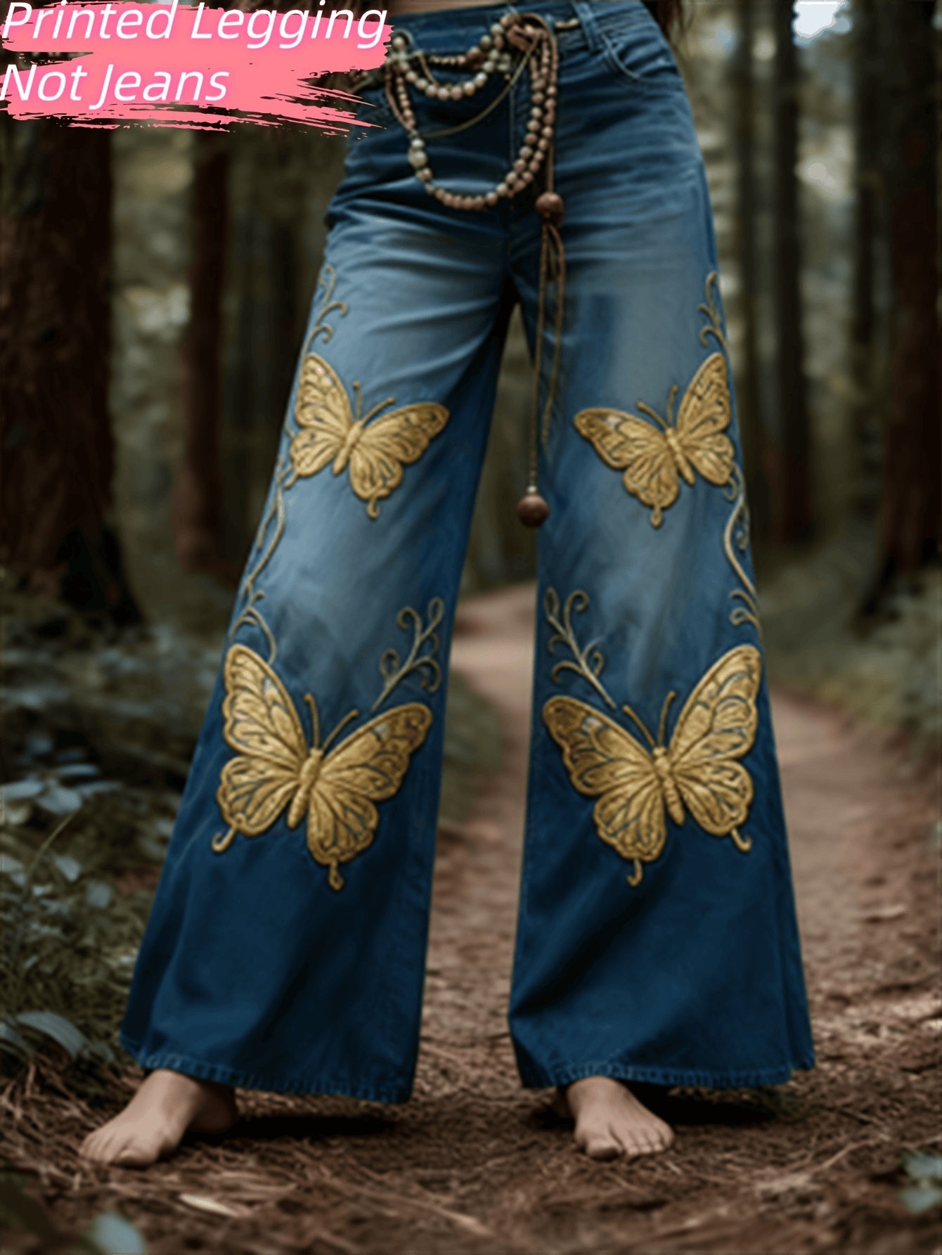Fashionable Casual Women's Jeans - Beautiful Floral Wear womens pants Distinguished Fine Apparel Style6 S
