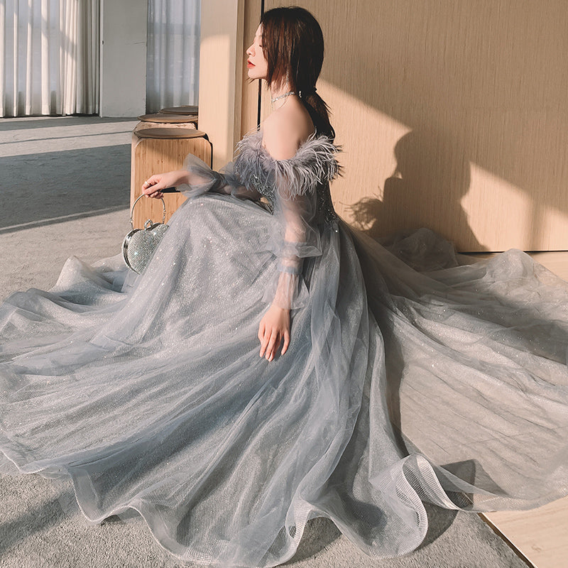 Fashionable Personality Female Banquet Temperament Dress ladys gown Distinguished Fine Apparel