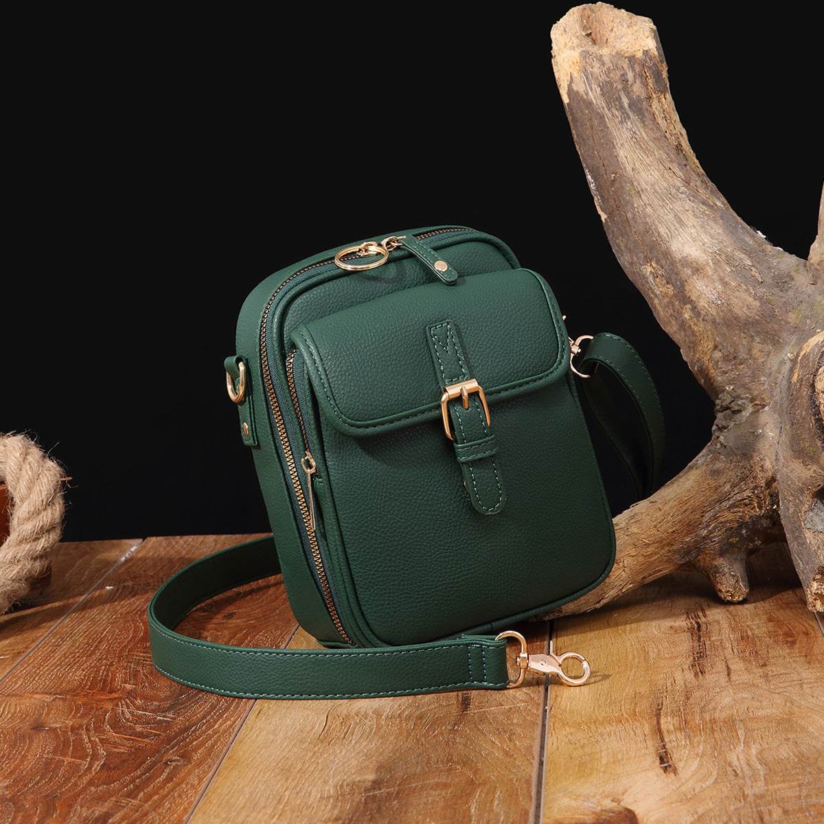 ladies Messenger Bag With 10 Card Inserts Retro Large Capacity Grate For Travel Ladies bags Distinguished Fine Apparel