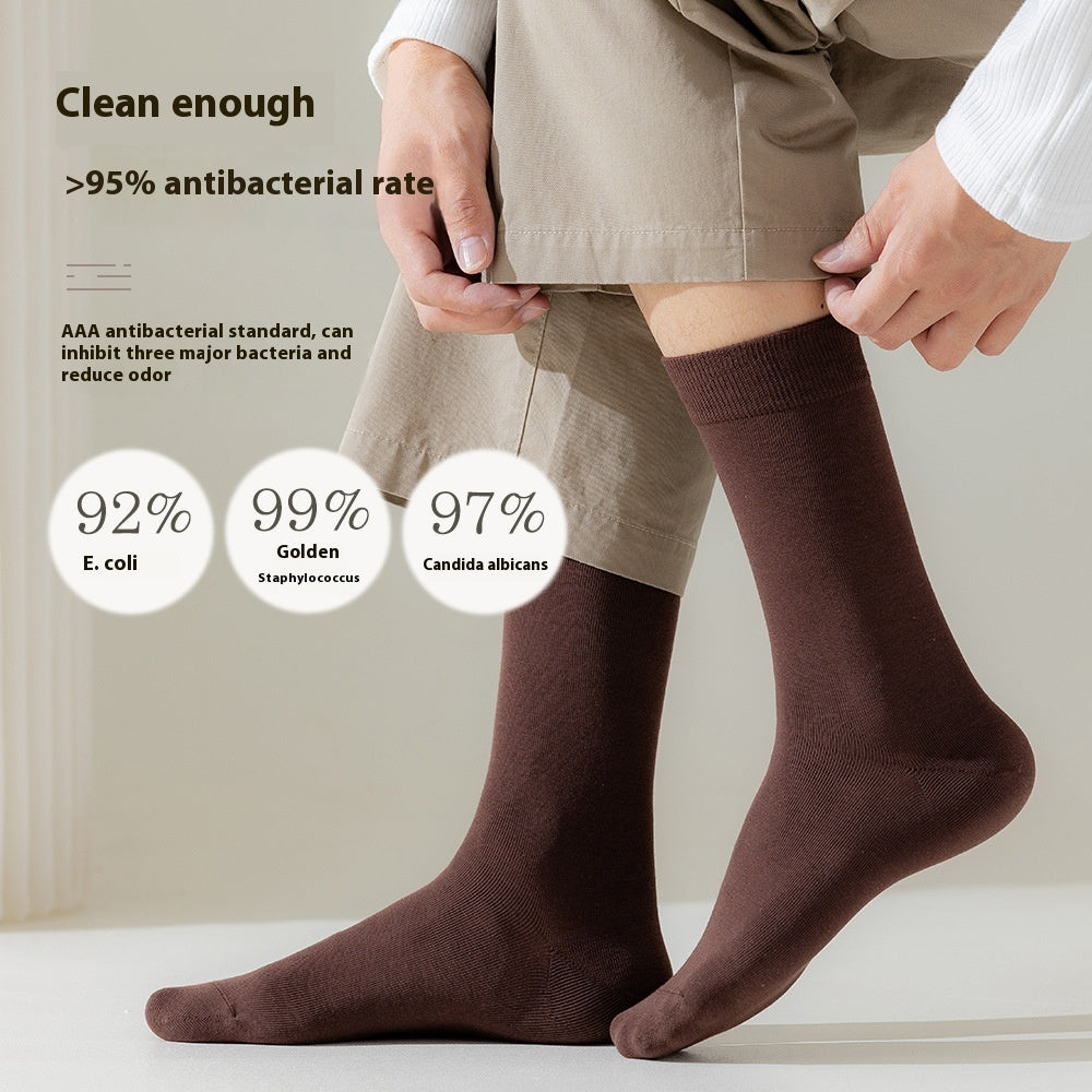 Pure Cotton Socks - Men's Business Formal Wear - Warmth And Elegance