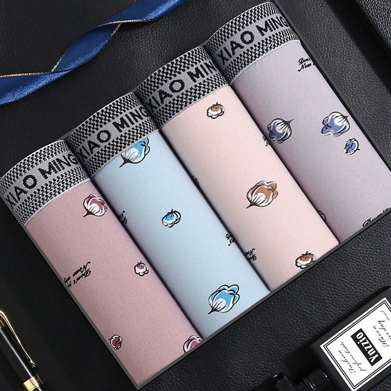 Men's Underwear Large Size Boxer Pack of X4 mens underwear Distinguished Fine Apparel Endless 4PCs L