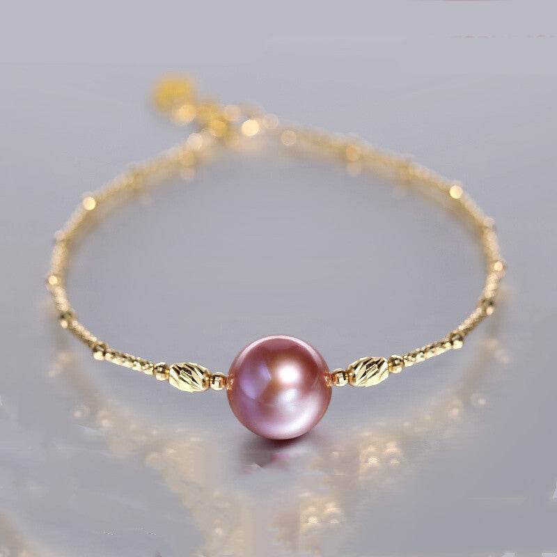 50% Off Distinguished ladies Fine Quality Purple Freshwater Symphony Pearl Bracelet Ladies Bracelet Distinguished Fine Apparel
