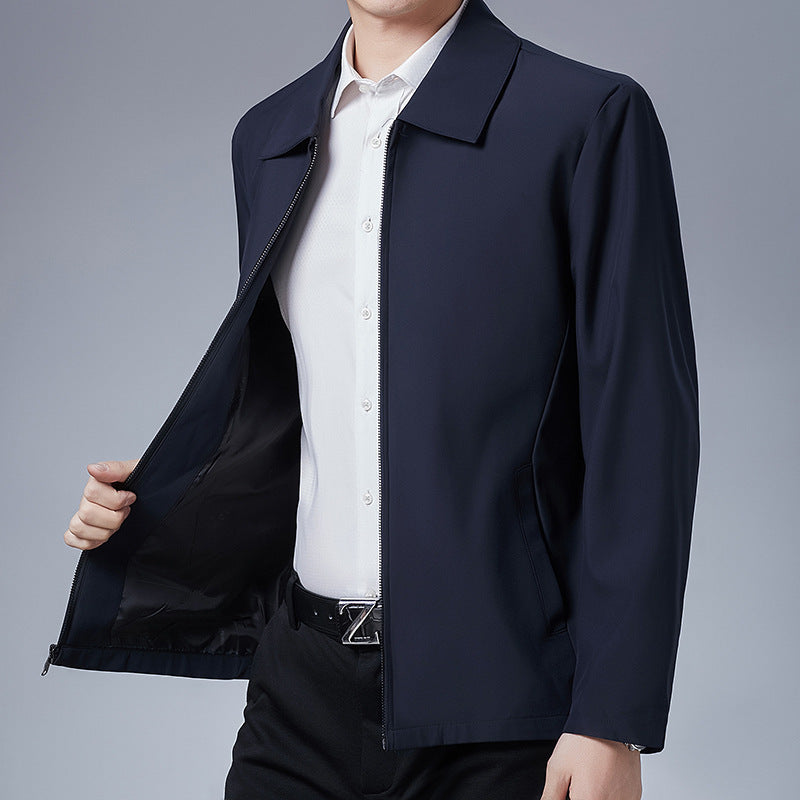 Men's Casual Lapel Jacket - Work Business Casual Wear mens coat Distinguished Fine Apparel