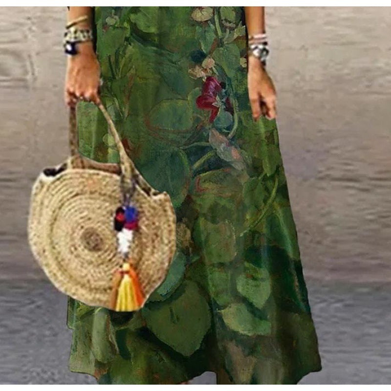 Women's Beautiful Floral Long Dress womens dress Distinguished Fine Apparel