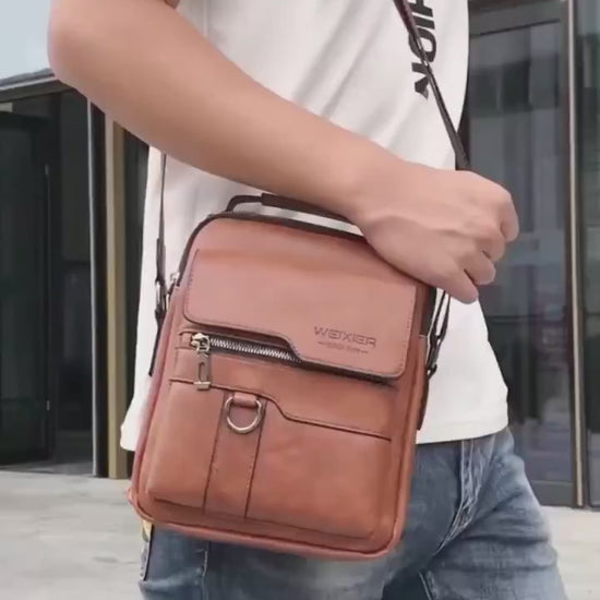 Men's Messenger Bag - Crossbody Bag Business Travel Casual Mens Bag Distinguished Fine Apparel