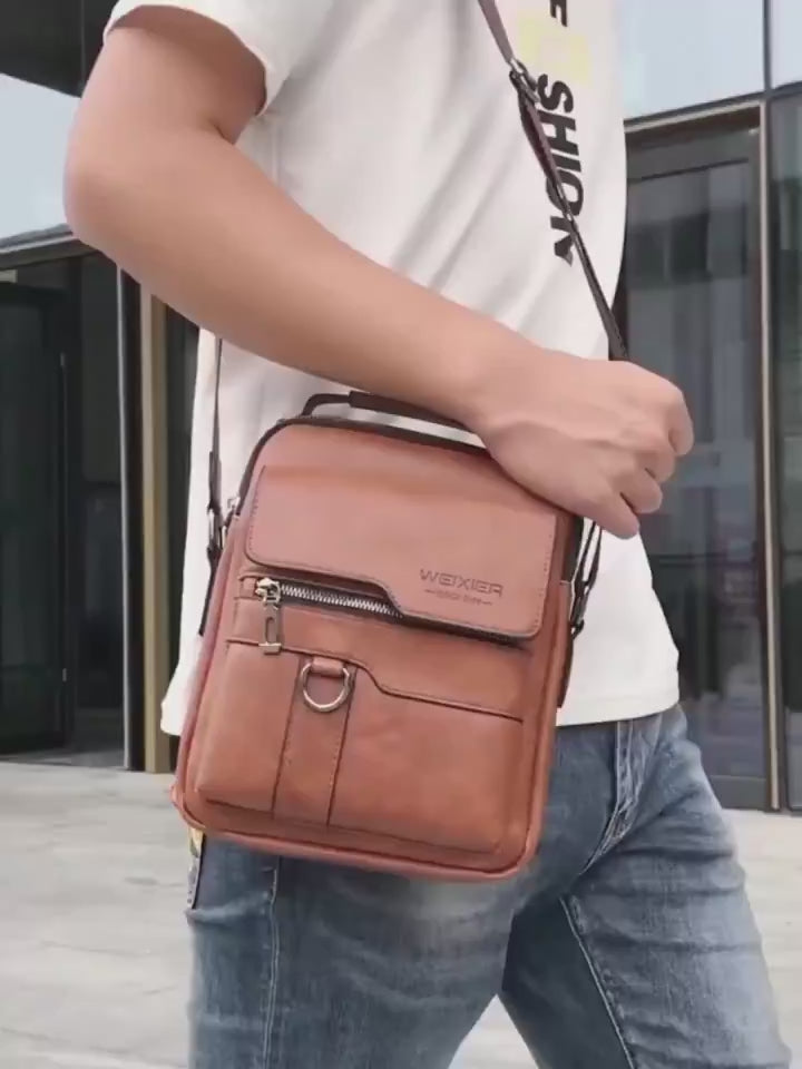 Men's Messenger Bag - Crossbody Bag Business Travel Casual Mens Bag Distinguished Fine Apparel