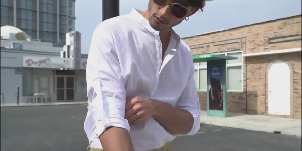 Men's Casual Linen Shirt - Spring Autumn Summer Wear Modern Gentlemen gents Shirts Distinguished Fine Apparel